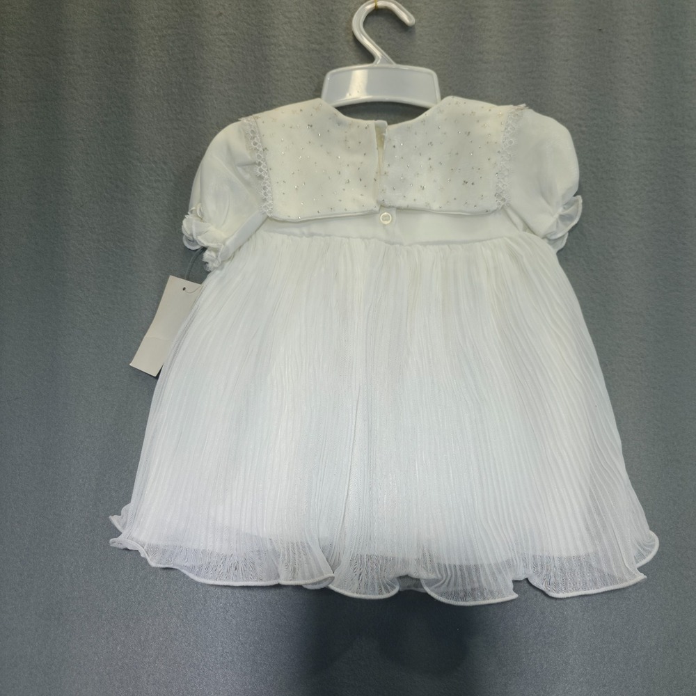 Unik Baby White Dress with Red Roses Size 2‎ NWT - Picture 3 of 5